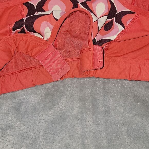 Boden Activewear BA054 Sports Bra Geometric Pattern on Pinkish Coral US Size 16 - Picture 6 of 9